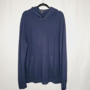 Banana Republic Waffle Knit Hoodie Size XL Long Sleeve Cotton Pullover Sweater